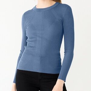 Nine West Rib Crewneck Sweater